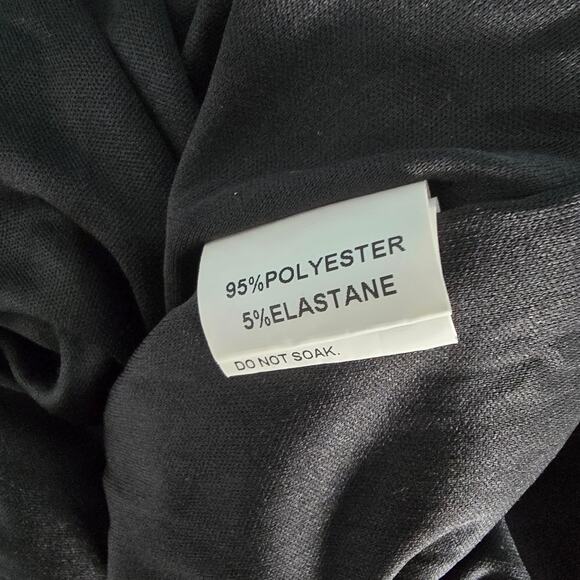 Faeriesty Wide Leg Sequin Pants Velour Black Lined Plus Size 4XL - Picture 5 of 10